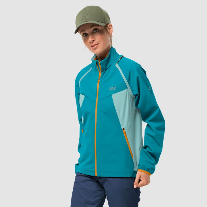 Jack Wolfskin Womens Tandem Cycling Jacket Dark Green 452769XJY